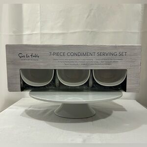 Sur La Table - Blue & White Condiment Serving Set